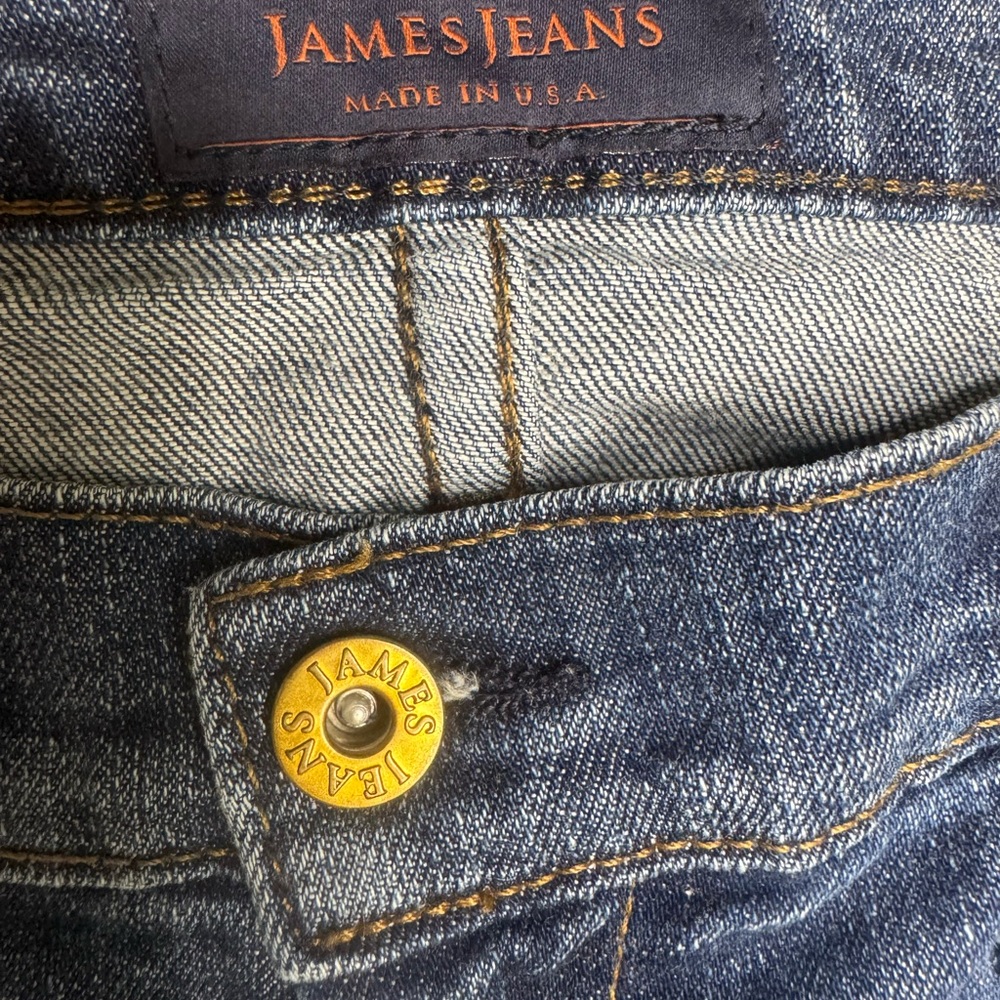 James Jeans Women's Straight Leg Blue Denim